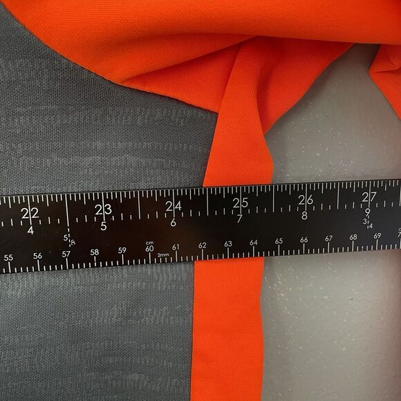 Nike Pro Training ThermaFit Hoodie Men XL High Neck Neon Orange Running Pullover - Picture 5 of 11